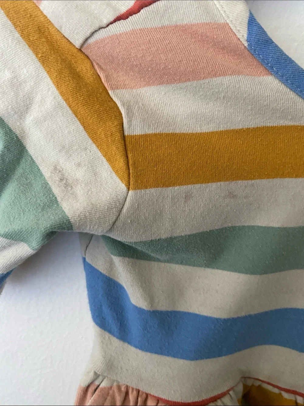 Girls' Multicolor Stripe Pocket Dress